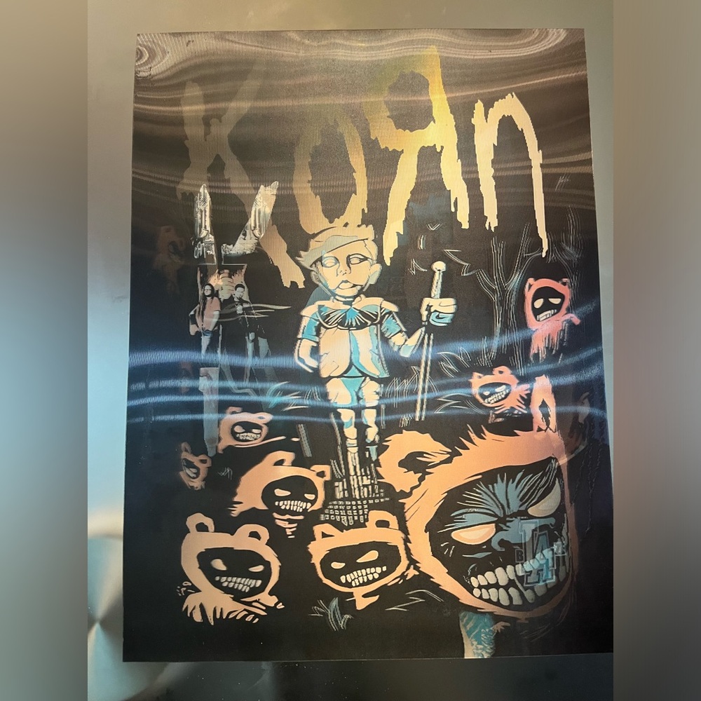 Korn Holographic Art Print 15 x 12 Wall Art